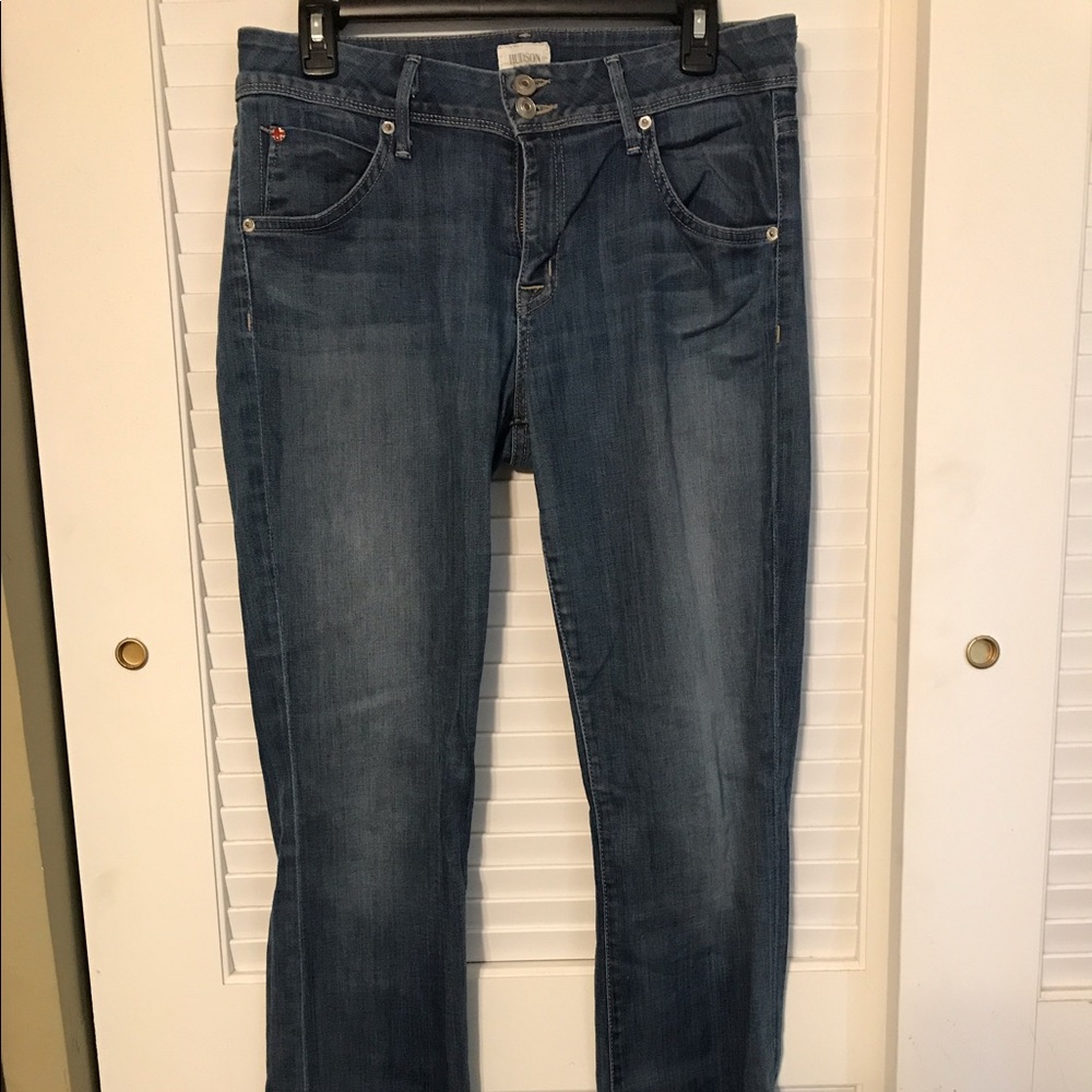 Hudson baby boot jeans.