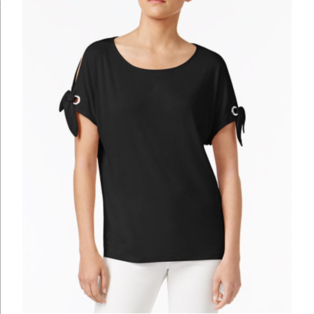 CK split sleeve tee