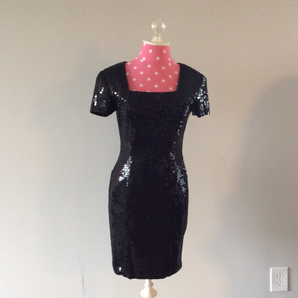 Sequin Special Occassion Black Dress