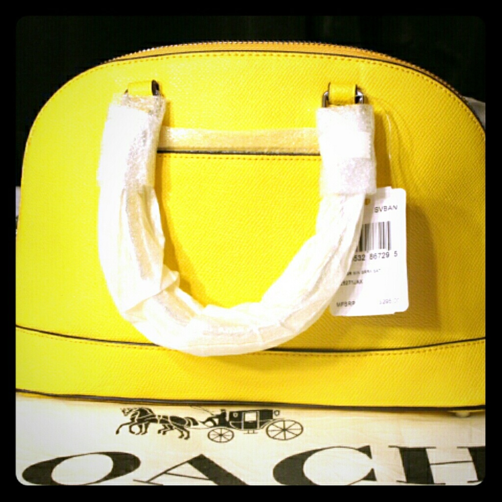 COACH Crossgrain Mini Sierra Satchel Handbag - Picture 6 of 8