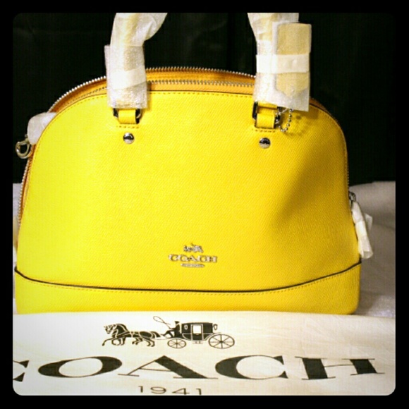 COACH Crossgrain Mini Sierra Satchel Handbag - Picture 4 of 8