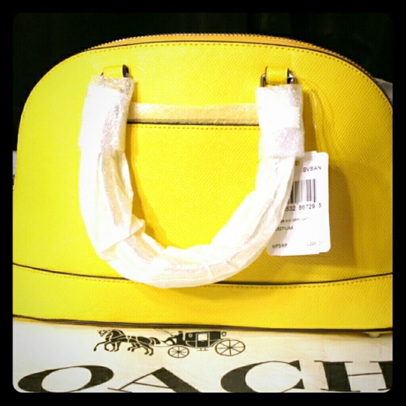 COACH Crossgrain Mini Sierra Satchel Handbag - Picture 6 of 8