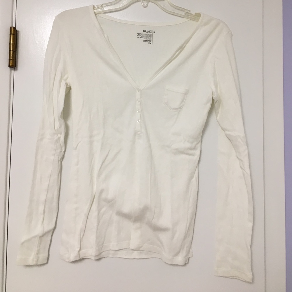 Old Navy Lot of 2 V Neck Long Sleeve Shirts
