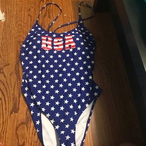 USA one piece swimsuit