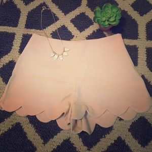 Scalloped shorts