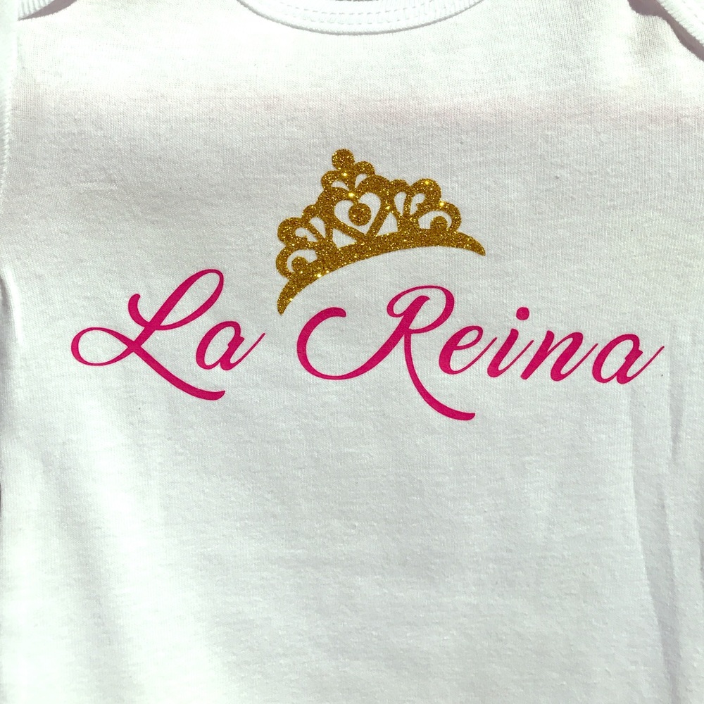 Custom Made Onesie, La Reina (The Queen)