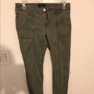 American eagle navy green jeans