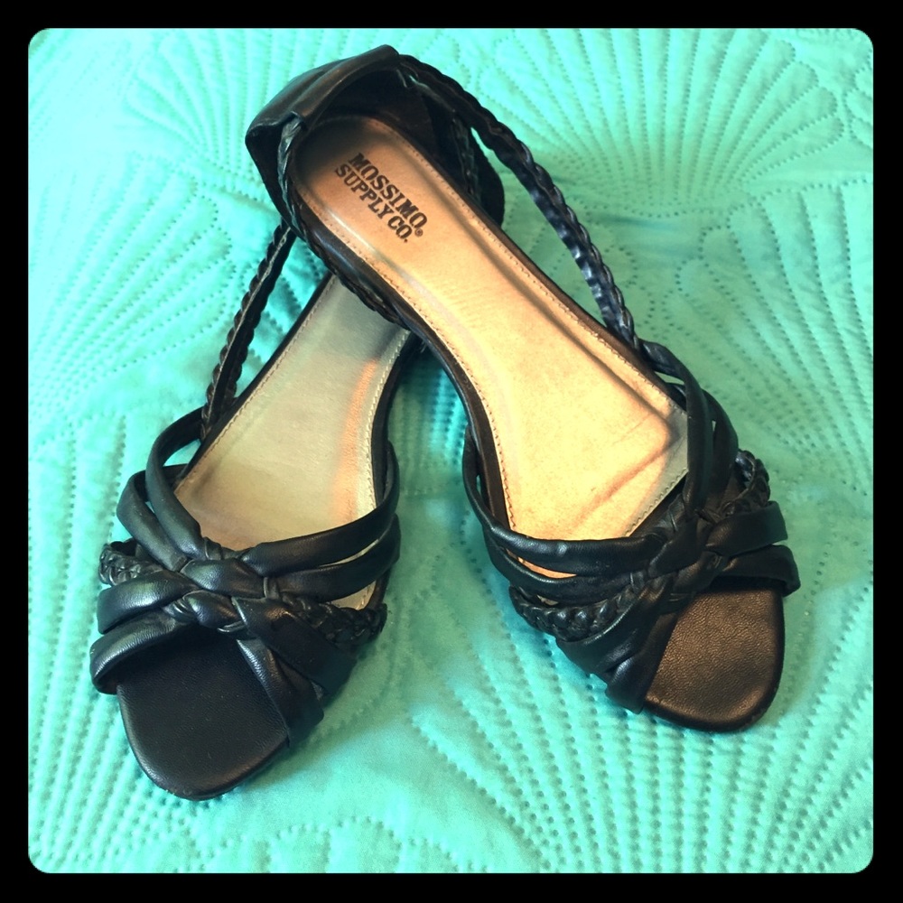 ~SALE~ Mossimo Black Strappy Sandals - Size 8