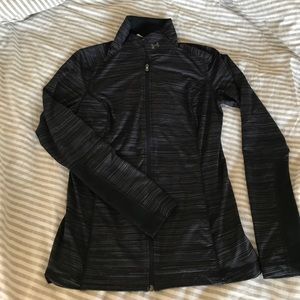 Under Armour full zip jacket, black/grey, size M