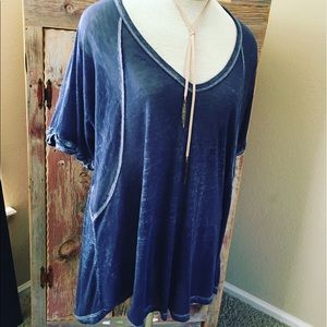 Free People Burnout T Size Large