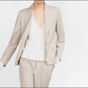 Zara Woman Cream Blazer
