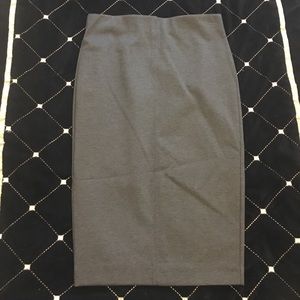 Gray Pencil Skirt