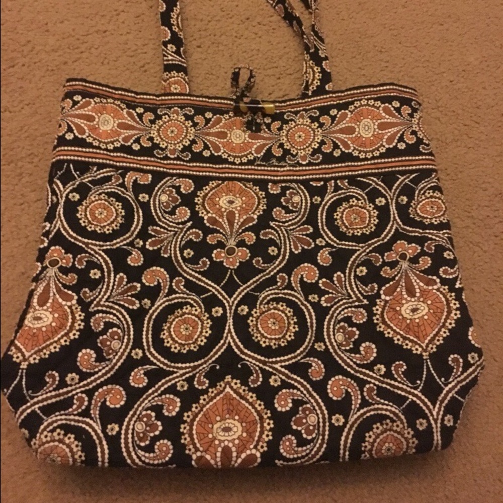Vera Bradley Brown Paisley Tote
