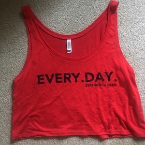 Workout crop top
