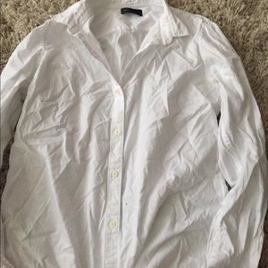Gab white collared shirt