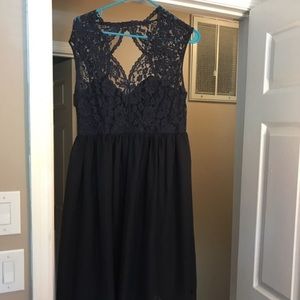 Navy blue bridesmaid dress