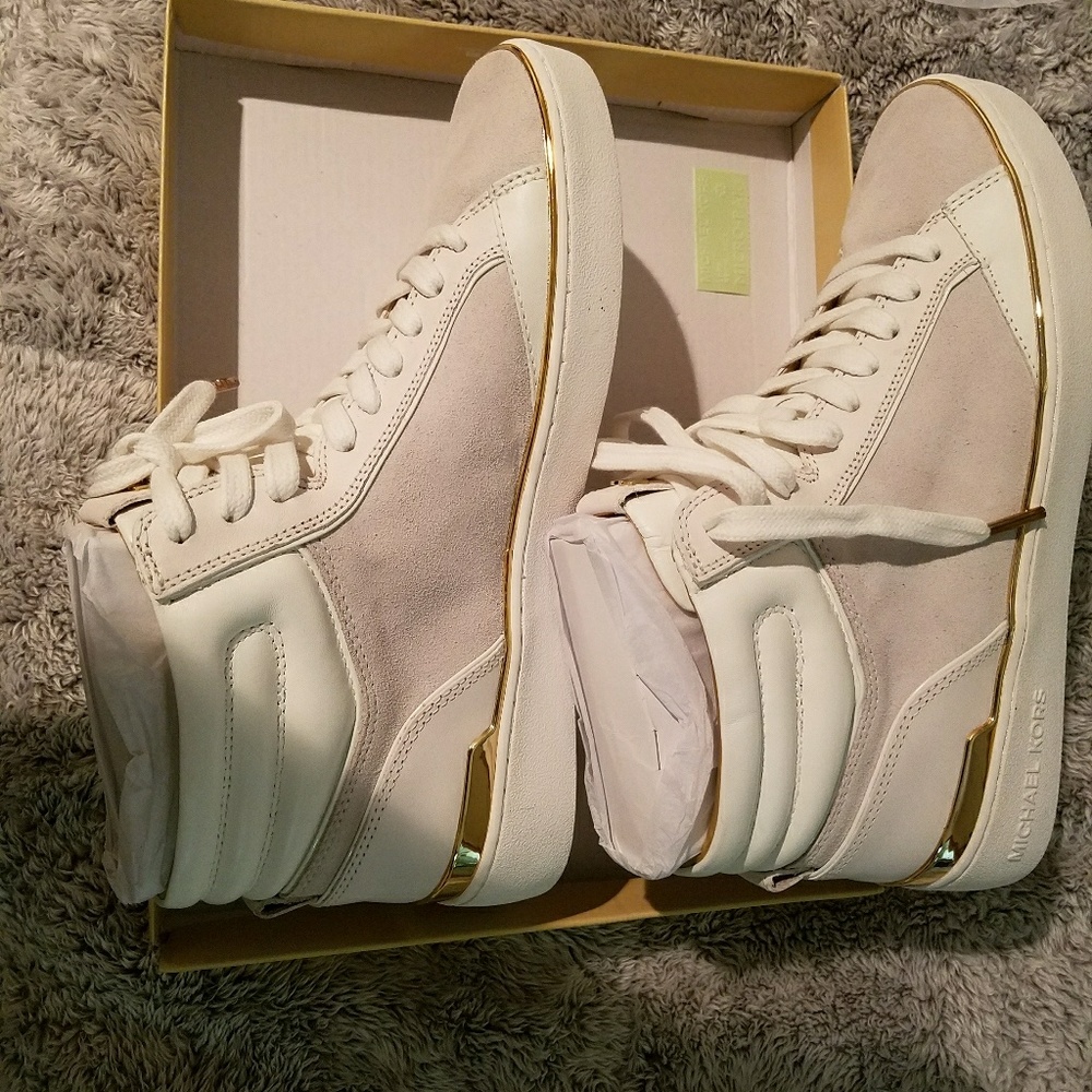 SOLD Michael Kors White Sneakers