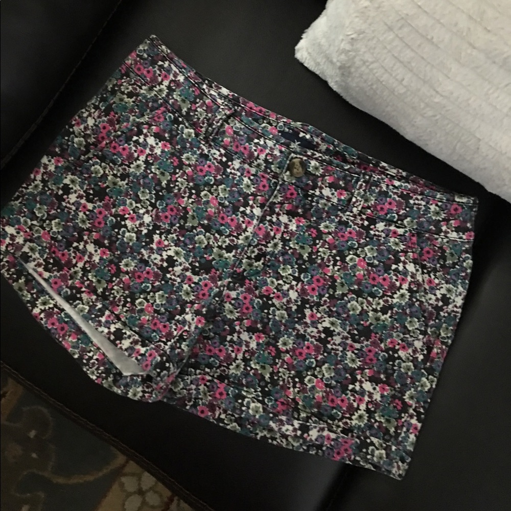 Floral American eagle Midi shorts