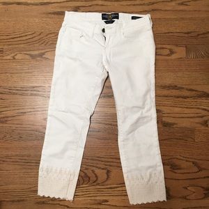 Lucky Brand "Charlie Capri" White Pants