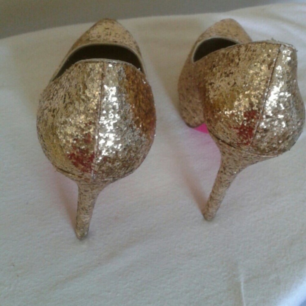 Golden gliter Signature Sole -Shoedazzle, size 8 - Picture 3 of 4