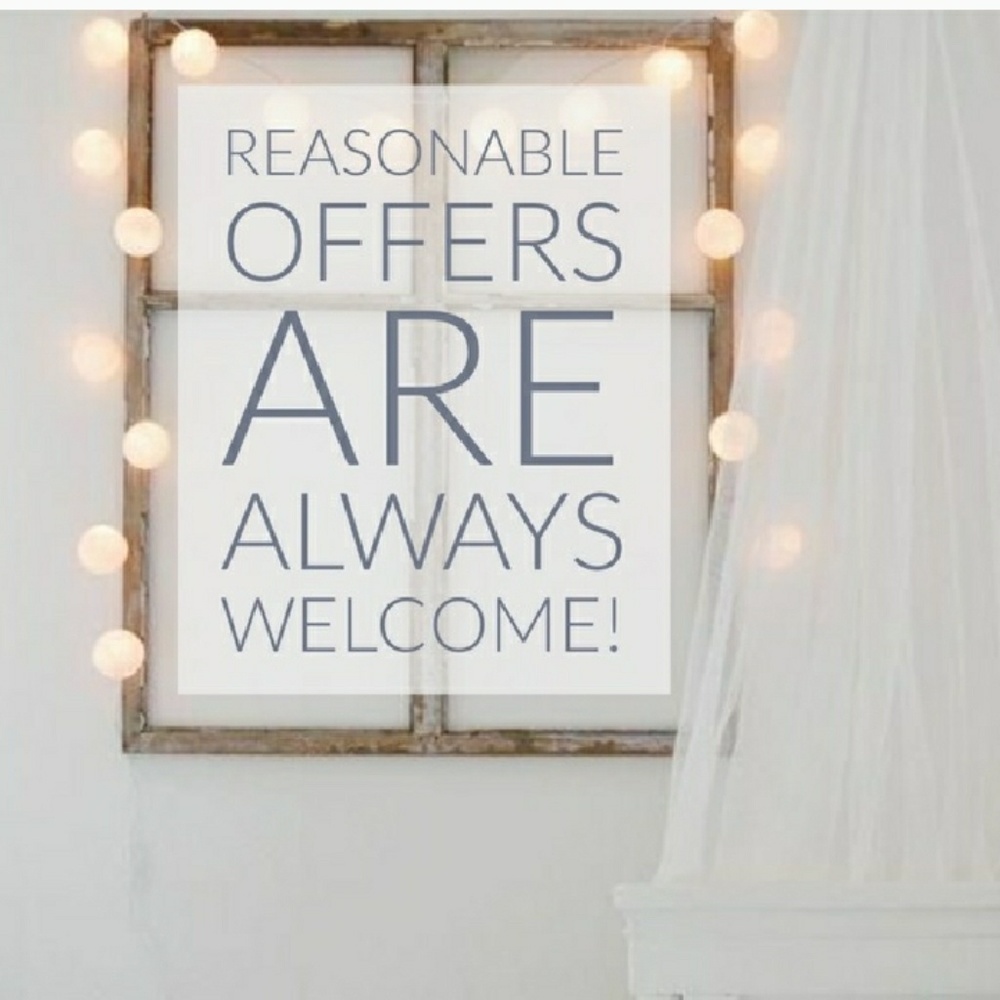 Reasonable offers welcome!