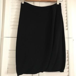 Armani black tulip skirt