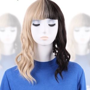 BLACK AND BLONDE WIG NEVER USED