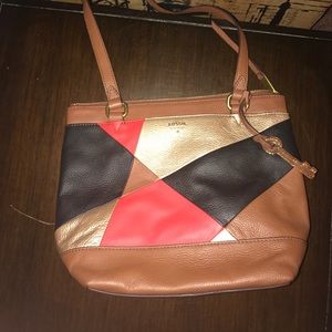Fossil leather purse