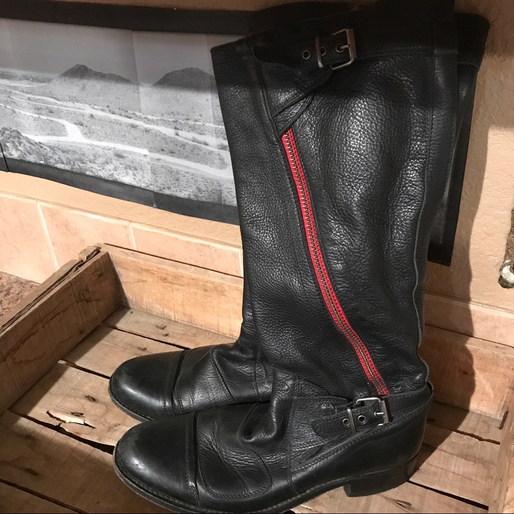 Sendra Leather Riding Biker Boots
