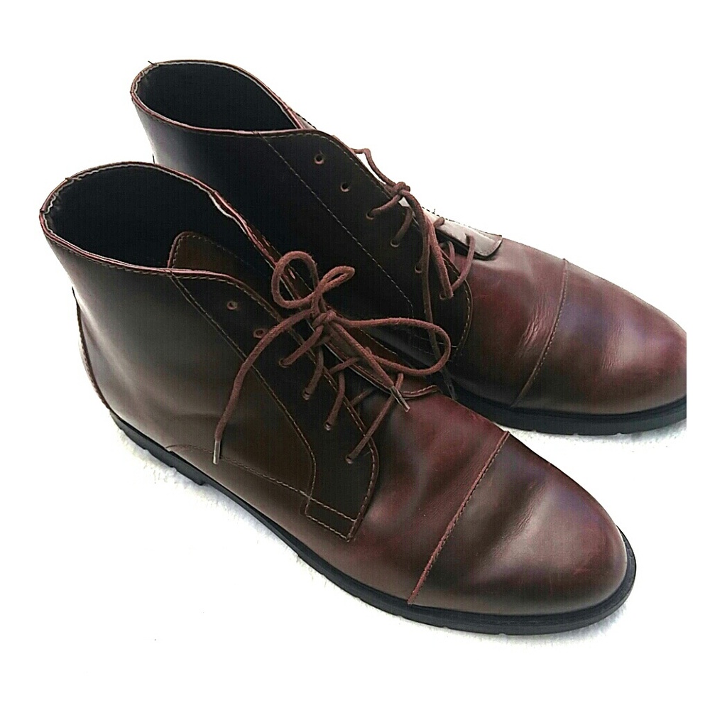 Rockport Brown Leather Oxford Ankle Boots