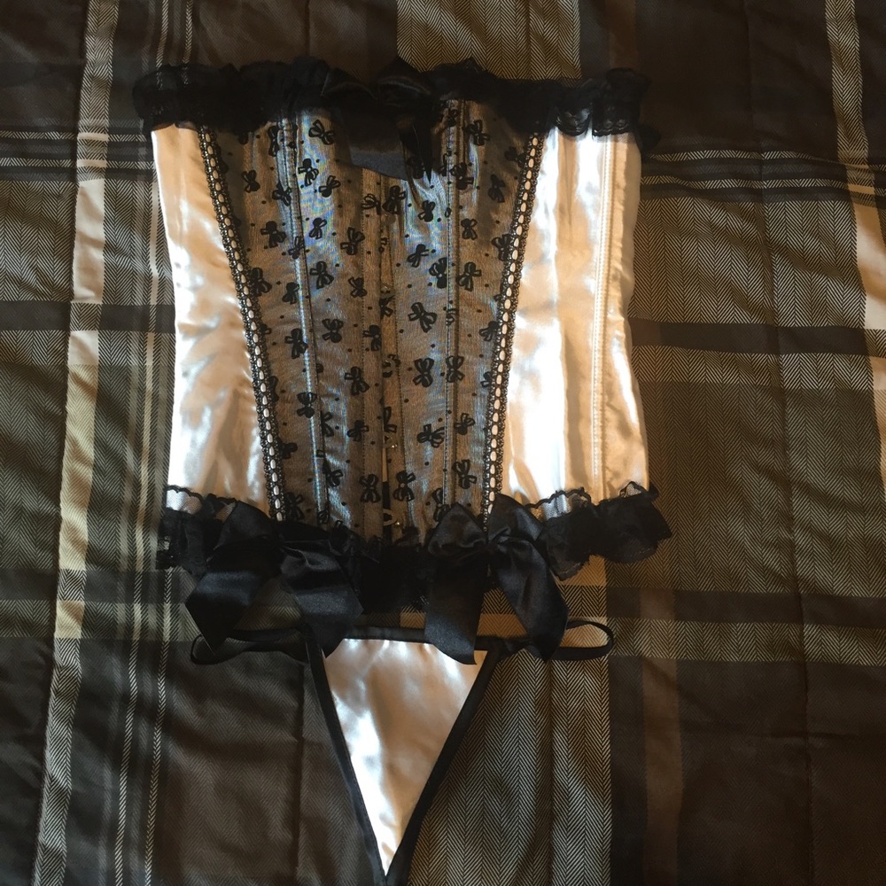 NWOT high quality bustier and thong