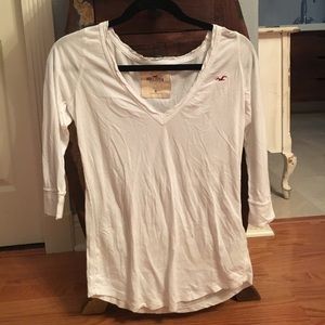 White Long Sleeve Hollister shirt