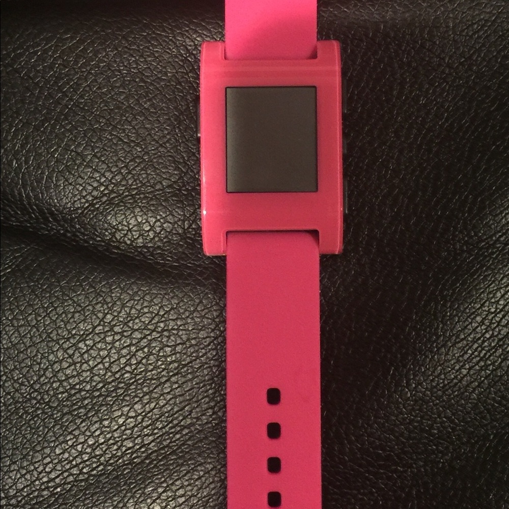 Pink Pebble Smart Watch