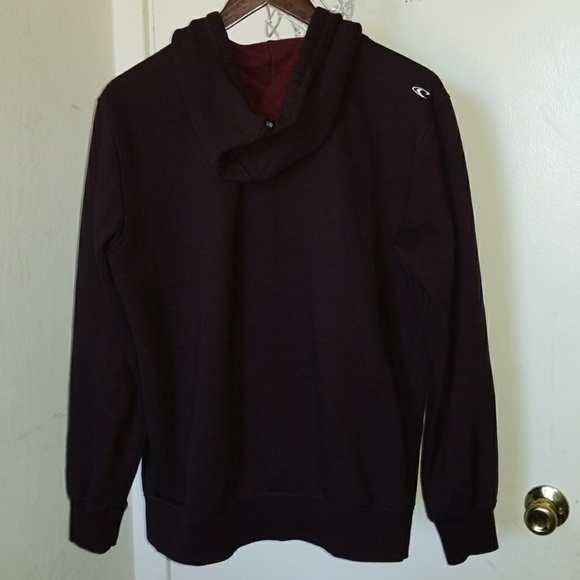O'Neill Hoodie zip up Maroon Gradient & white sz.S - Picture 4 of 4
