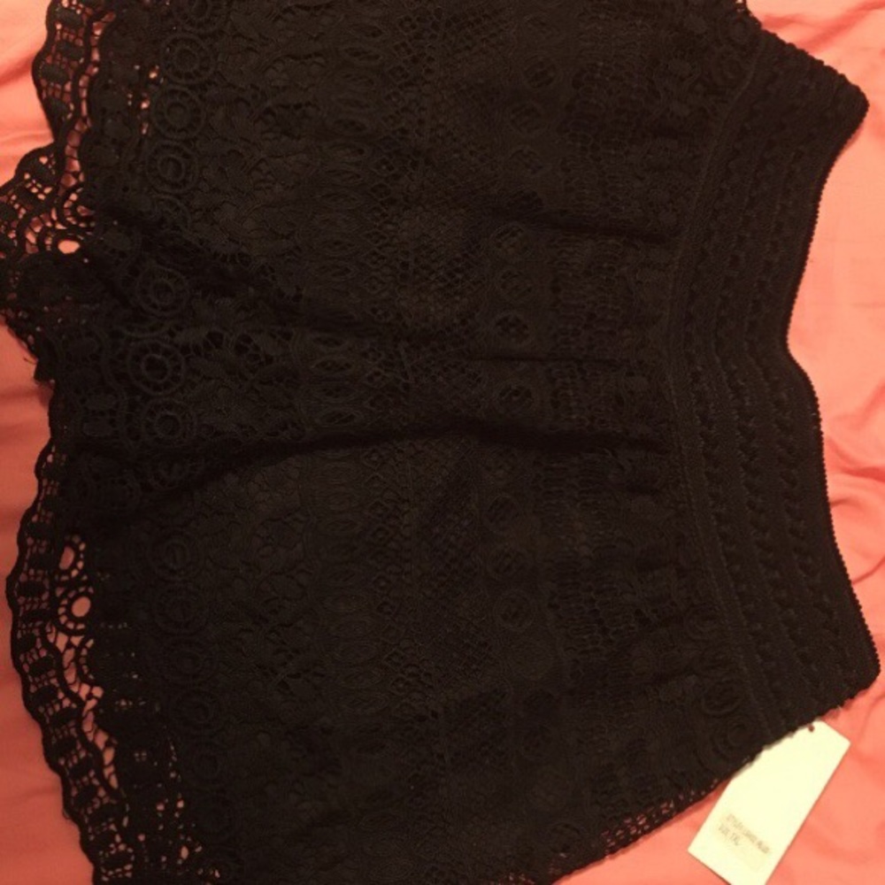 Black Lace Shorts