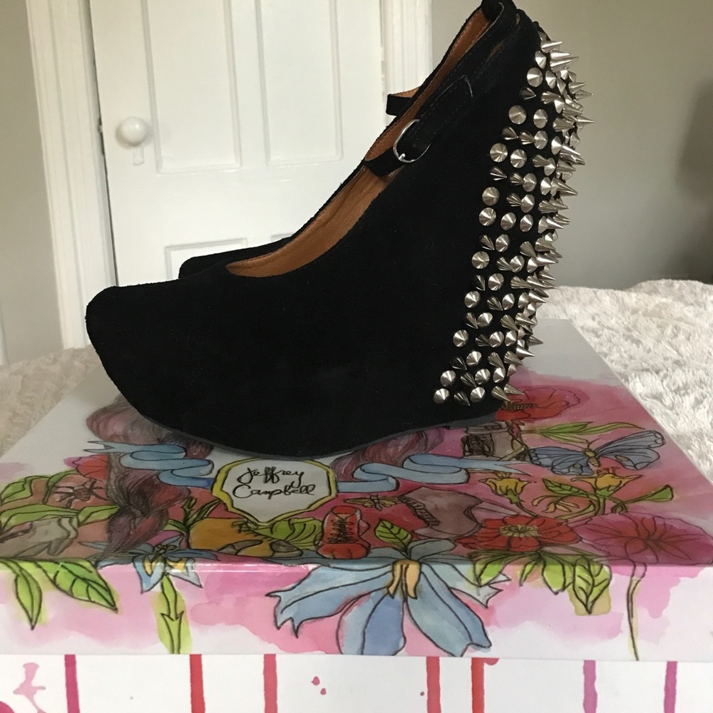 Jeffrey Campbell Aubrey Spike black suede