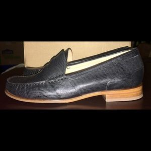 NIB: Cole Haan Laurel Moc Loafer Blk Lizzard Print
