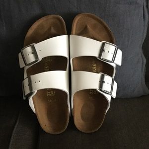 Birkenstock sandals white size 37