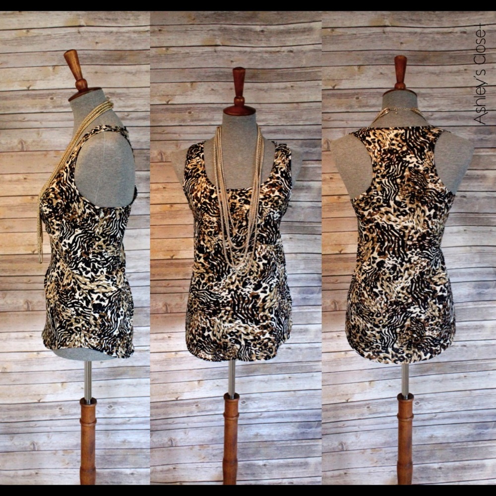 Animal Print Tank with Pocket