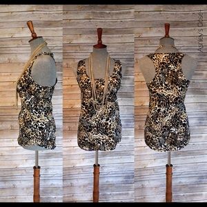 Animal Print Tank with Pocket