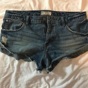 Free people denim shorts