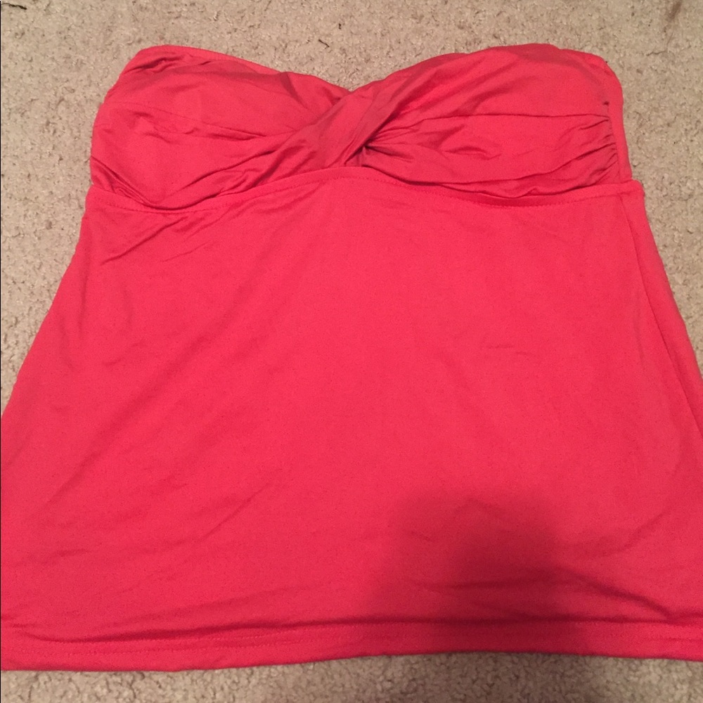 Target strapless tankini- hot pink