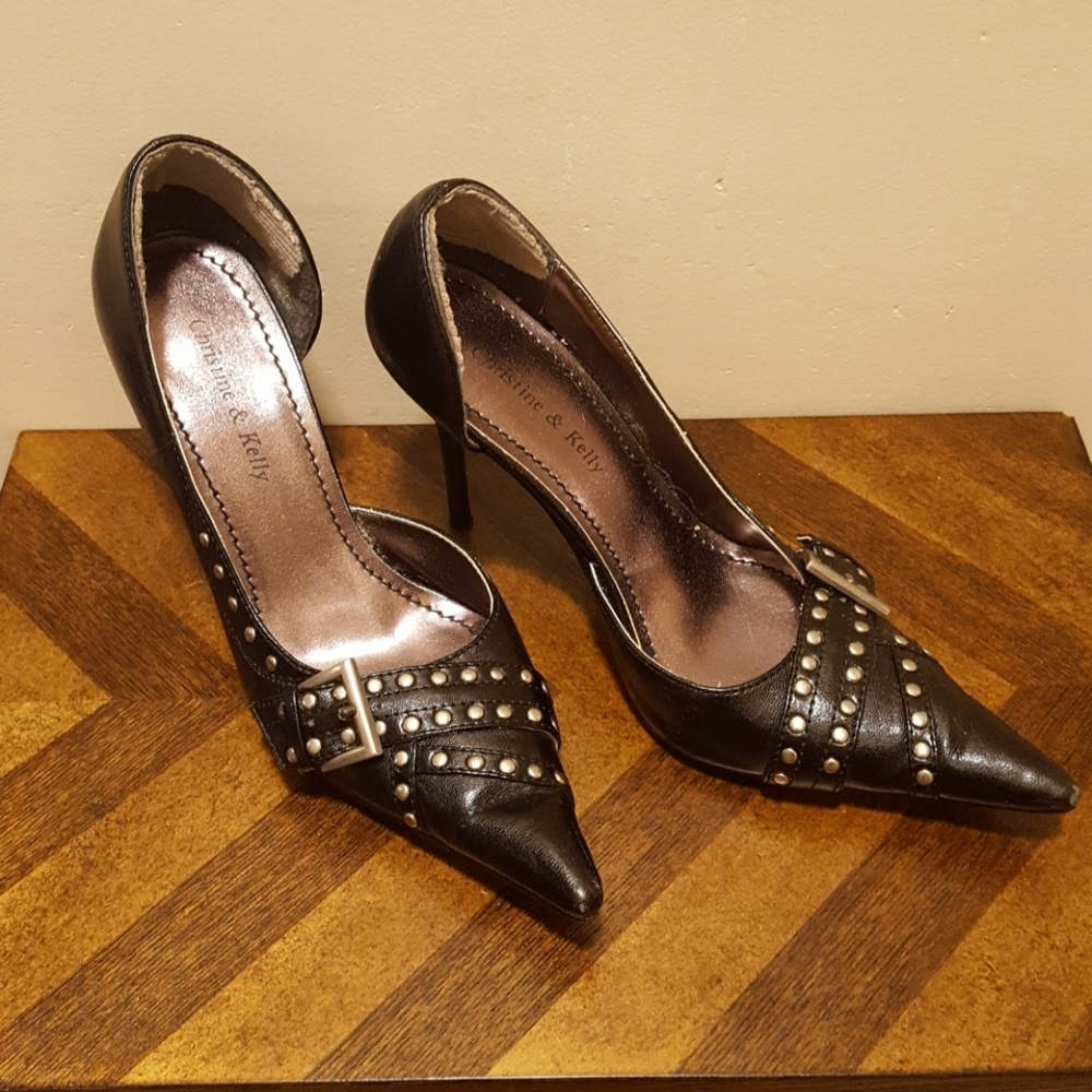 Black Christine and Kelly stiletto