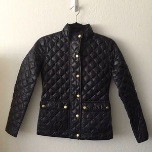 J. Crew navy quilted jacket