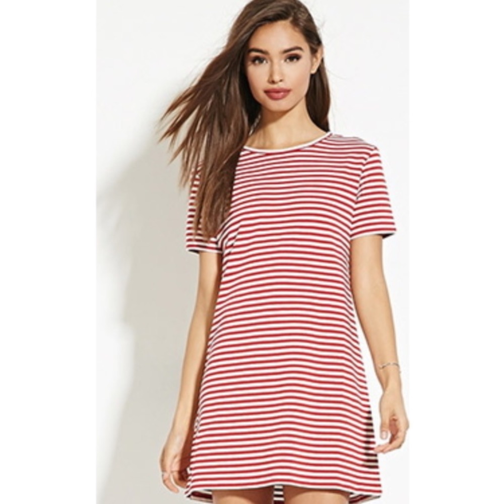 NEW Forever 21 Striped TShirt Dress