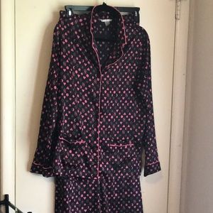 Victoria secret silky pajama set size small
