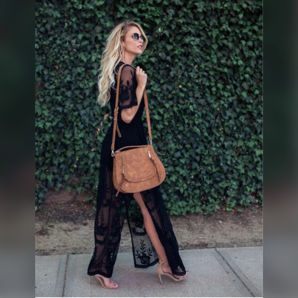 All Black Everything Embroidered Lace Maxi - Picture 4 of 8