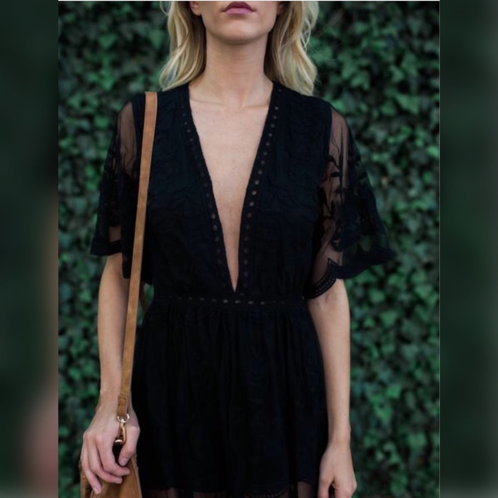 All Black Everything Embroidered Lace Maxi - Picture 6 of 8