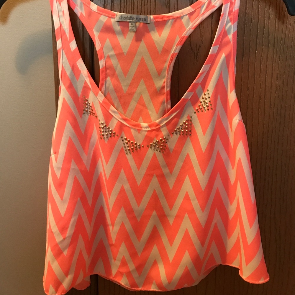 Charlotte Russe neon crop top