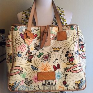 Disney Dooney & Bourne sketch tote bag PRICE DROP